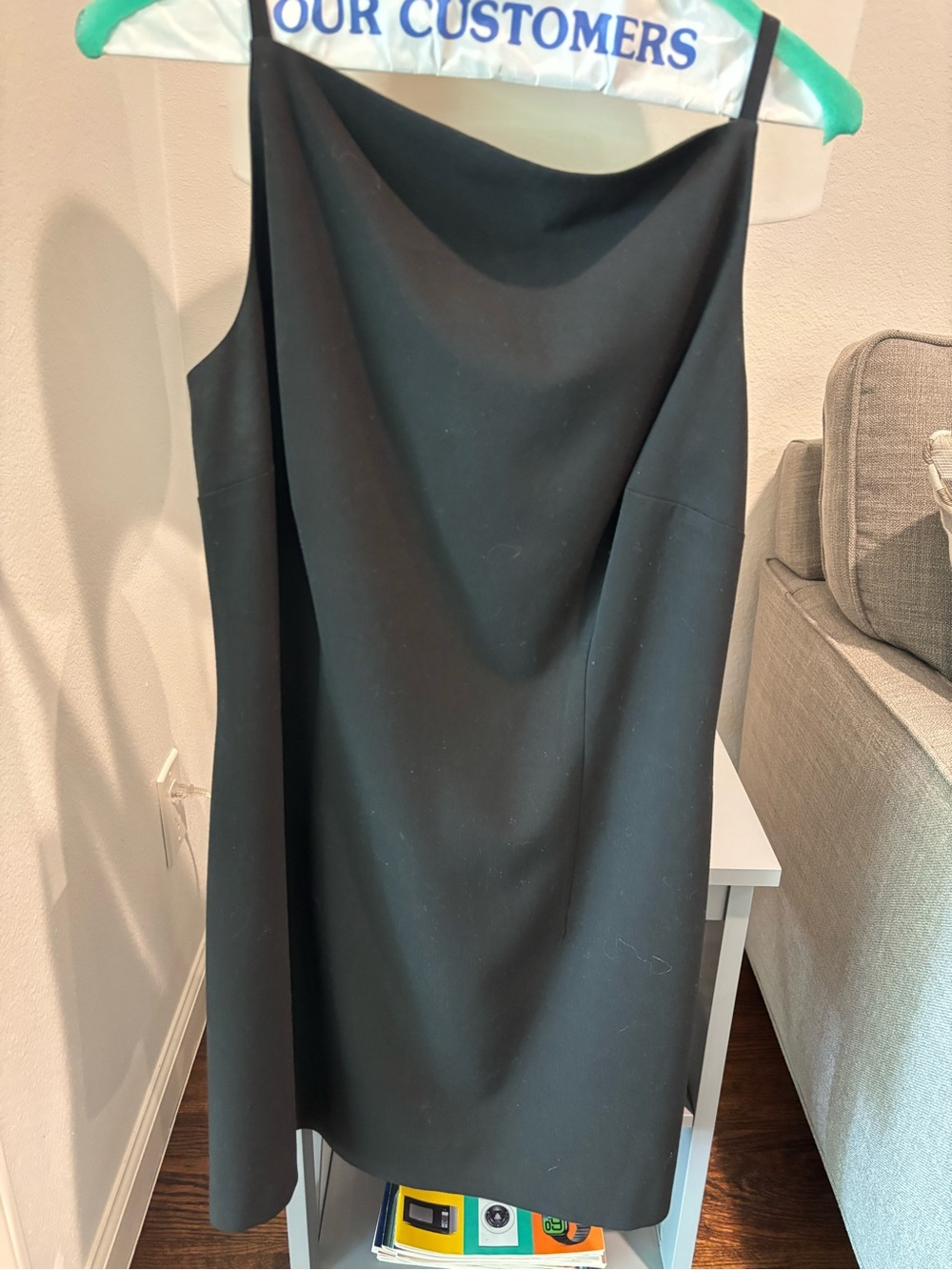 Preview Collection Black Cowl-Neck Midi Dress